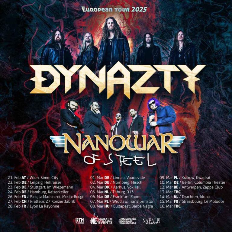 DYNAZTY and NANOWAR OF STEEL TO TOUR europe