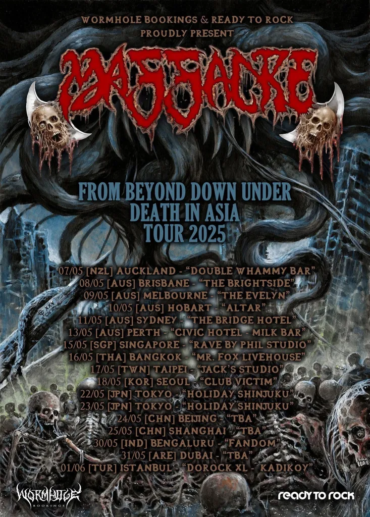 MASSACRE Announce Australia and Asia dates + new guitarist