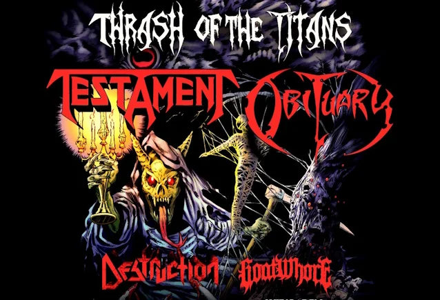 Testament, Obituary announce EU/UK tour with Destruction and Goatwhore