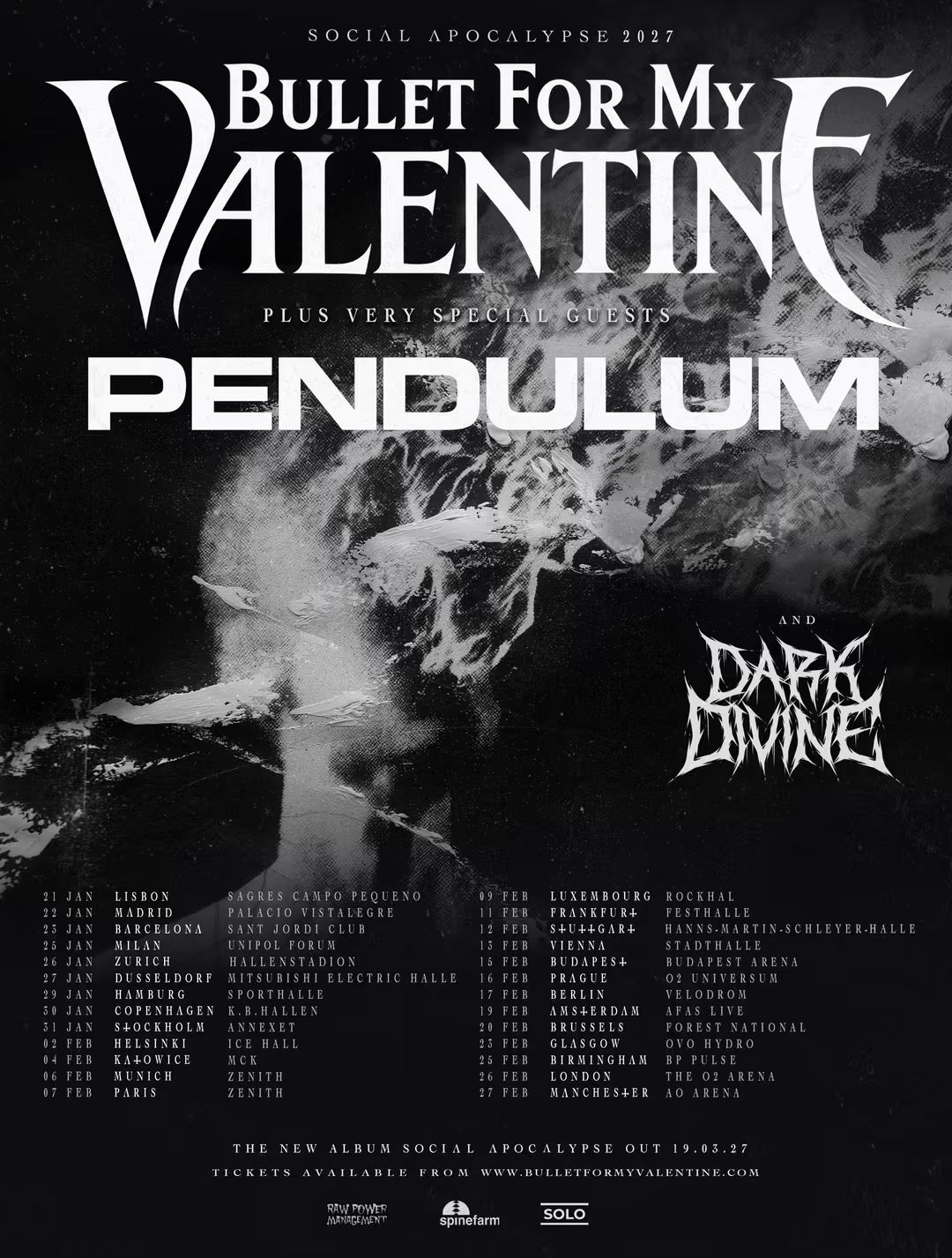 Bullet For My Valentine Uk Tour