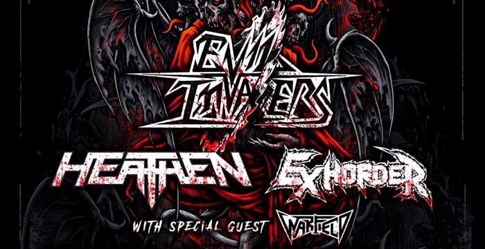 EVIL INVADERS, EXHORDER and HEATHEN announce EU tour